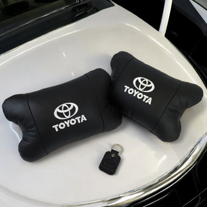 Подушки на підголовник Toyota 2шт , Набір подушок в авто Тойота, Автомобільна ортопедична подушка Тойота