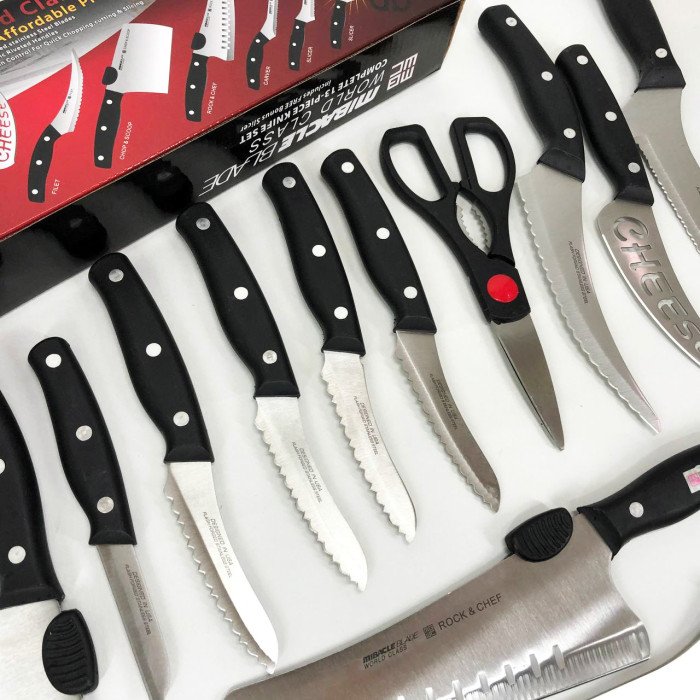 Набір кухонних ножів Contour Pro Knives 13 предметів, Набір кухонного приладдя набір ножів