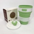 Кружка туристична (складна/силіконова), силіконовий складний термокухоль. Колір: зелений