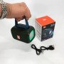 Портативна Bluetooth колонка TG339 5W з підсвічуванням RGB, акумуляторна колонка для музики. Колір: зелений