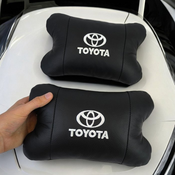 Подушки на підголовник Toyota 2шт , Набір подушок в авто Тойота, Автомобільна ортопедична подушка Тойота