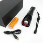Ручний ліхтарик PLD-6606 White Laser LED PM50-TG, працює від акумулятора, надпотужний ліхтарик