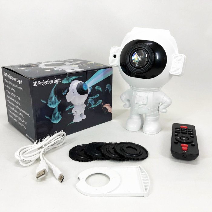 Зірковий 3D проектор Astronaut, Лазерний проектор зоряного неба Космос Проектор зоряного неба в кімнату