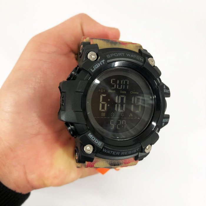 Годинник наручний чоловічий SKMEI 1384CMRD CAMOUFLAGE, фірмовий спортивний годинник. Колір: камуфляж