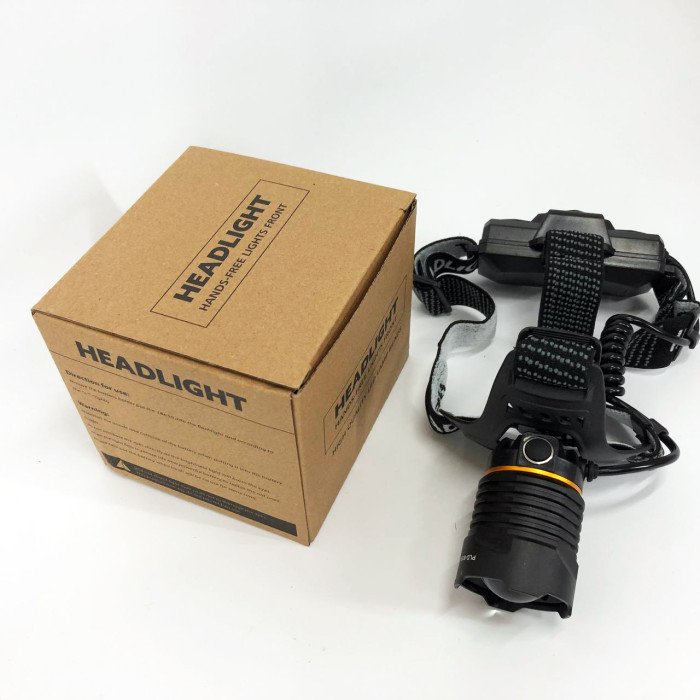 Ліхтар налобний PLD-8059-P50-UV, потужний акумуляторний ліхтарик налобний, налобний ліхтар яскравий