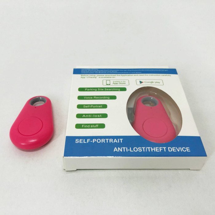 Трекер-брелок Anti Lost, Bluetooth брелок антипотеряшка, Брелок-трекер пошуковий. Колір: рожевий