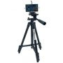 Штатив для телефону та фотоапарата Tripod 3120 PRO портативний трипод 0,35-1.02м висота. Колір: чорний