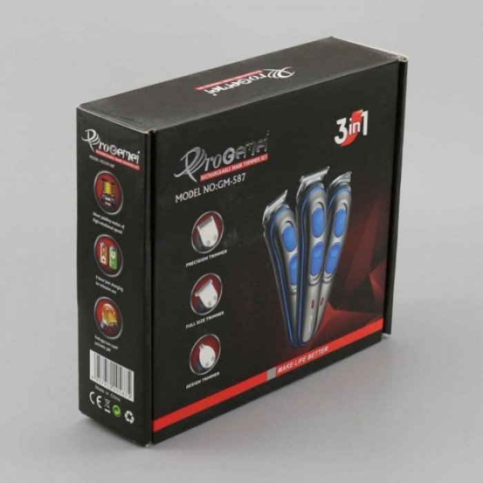 Машинка для стрижки GEMEI GM-587, електрична машинка для стрижки, електромашинка для волосся