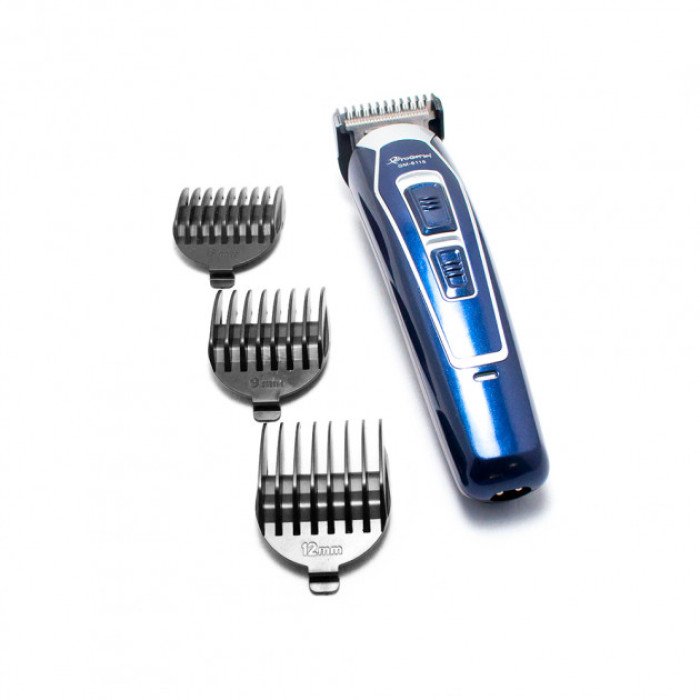 Машинка для стрижки GEMEI GM-6115, машинка для стрижки бездротова. Колір: синій