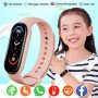 Фітнес браслет FitPro Smart Band M6 (смарт годинник, пульсоксиметр, пульс). Колір рожевий