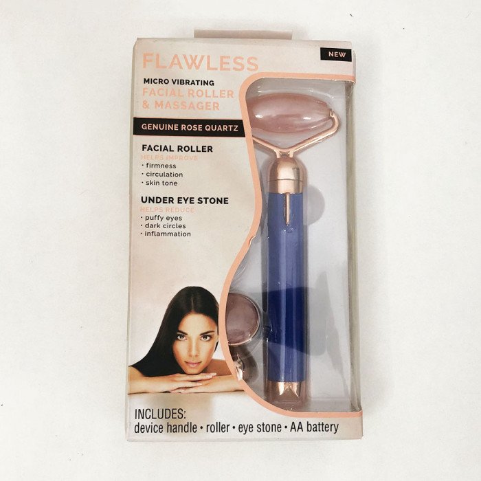 Масажер ролик електричний для особи Facial Roller Massager. Колір синій