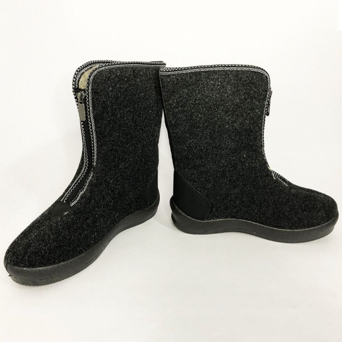 Жіночі чоботи. Розмір 40. Хутряні, високі, утеплені, Бурки повстяні жіночі, Суконні зимові бурки