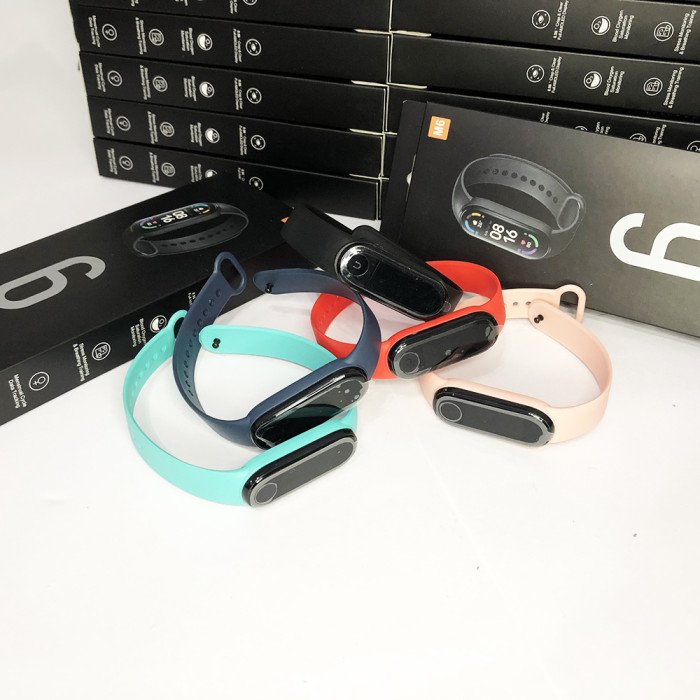 Фітнес браслет FitPro Smart Band M6 (смарт годинник, пульсоксиметр, пульс). Колір червоний