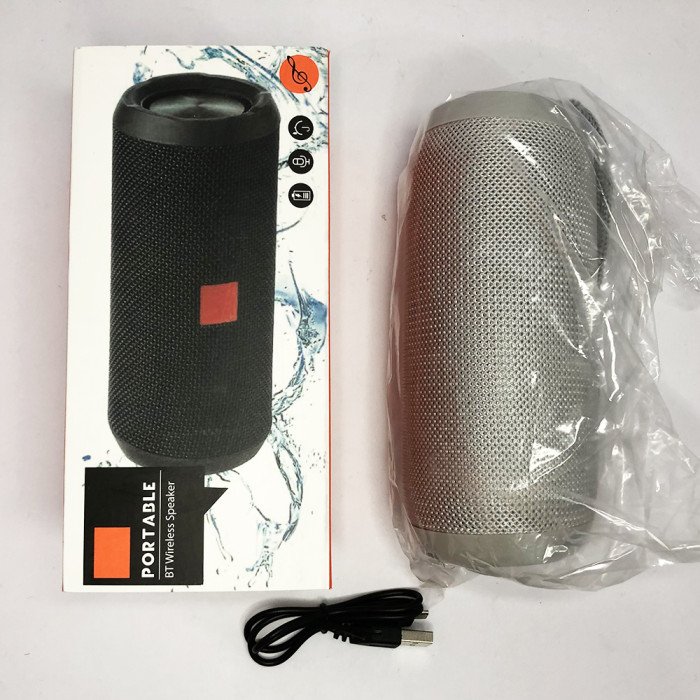 Bluetooth-колонка TG-117 портативна вологостійка. Колір: сірий
