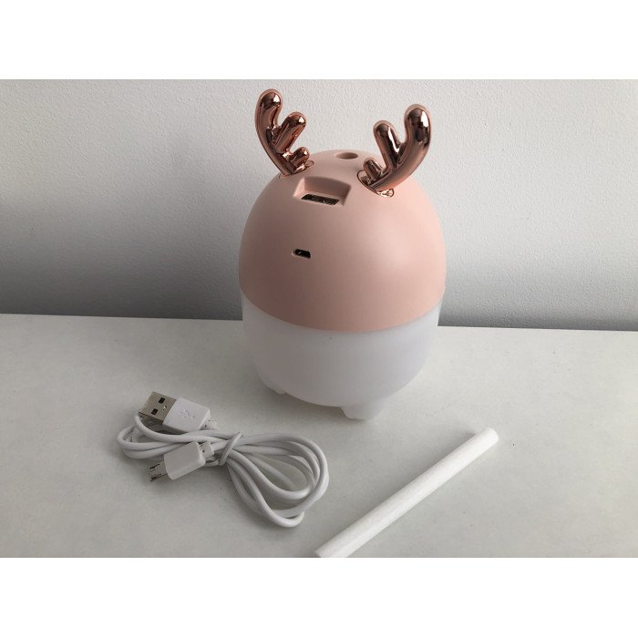 Зволожувач повітря Air Purifier BA-4. Колір: рожевий (олень)