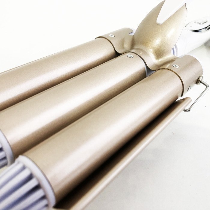 Плойка потрійна хвиля GEMEI GM-1988-25 керамічне покриття з регулювань температури