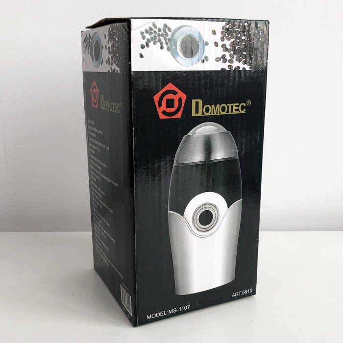 Кавомолка DOMOTEC MS-1107, електрична кавомолка для турки, портативна кавомолка, подрібнювач кави