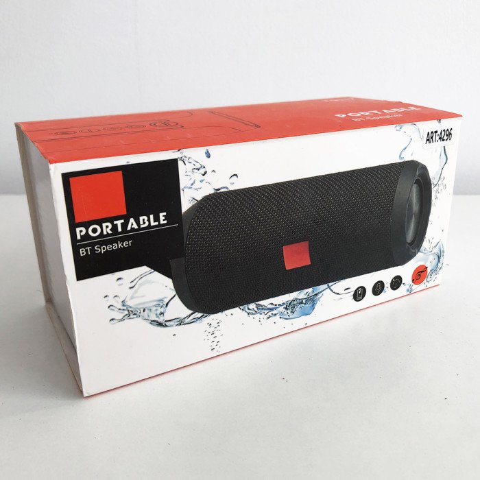 Bluetooth-колонка TG-117 портативна вологостійка. Колір чорний