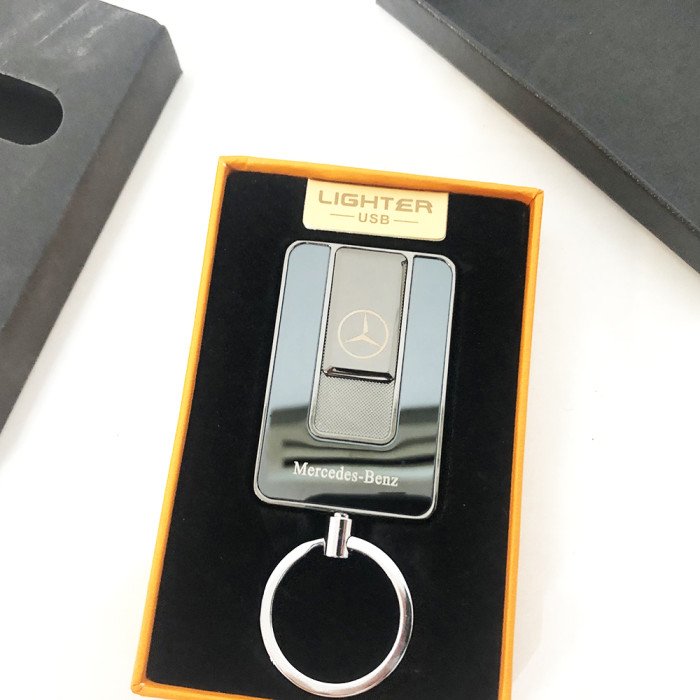 Запальничка спіральна USB-811. Mercedes. Колір чорний