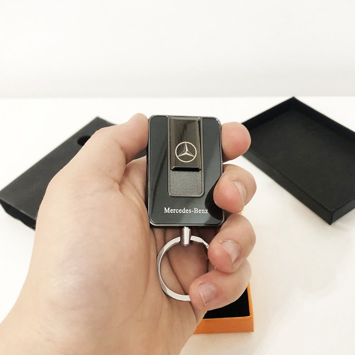 Запальничка спіральна USB-811. Mercedes. Колір чорний