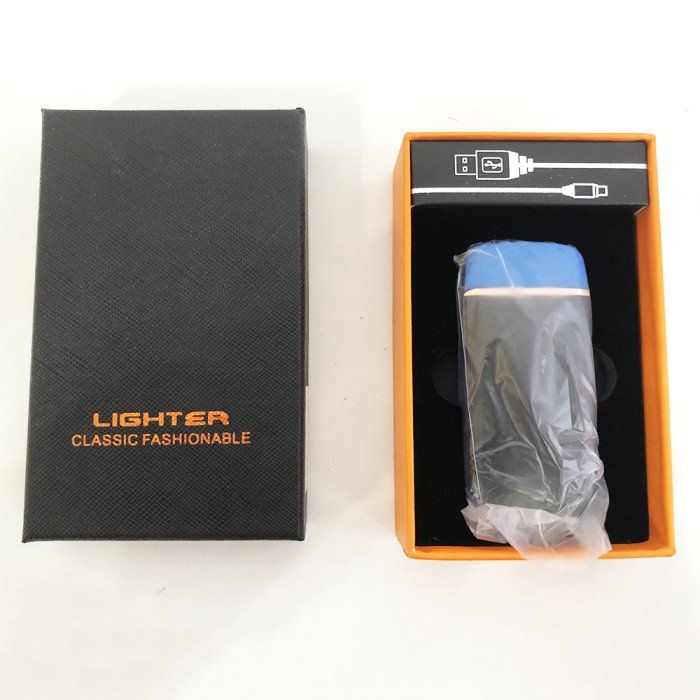 Запальничка імпульсна USB ZGP-70, акумуляторна запальничка, запальничка із зарядкою, вітрозахисна запальничка