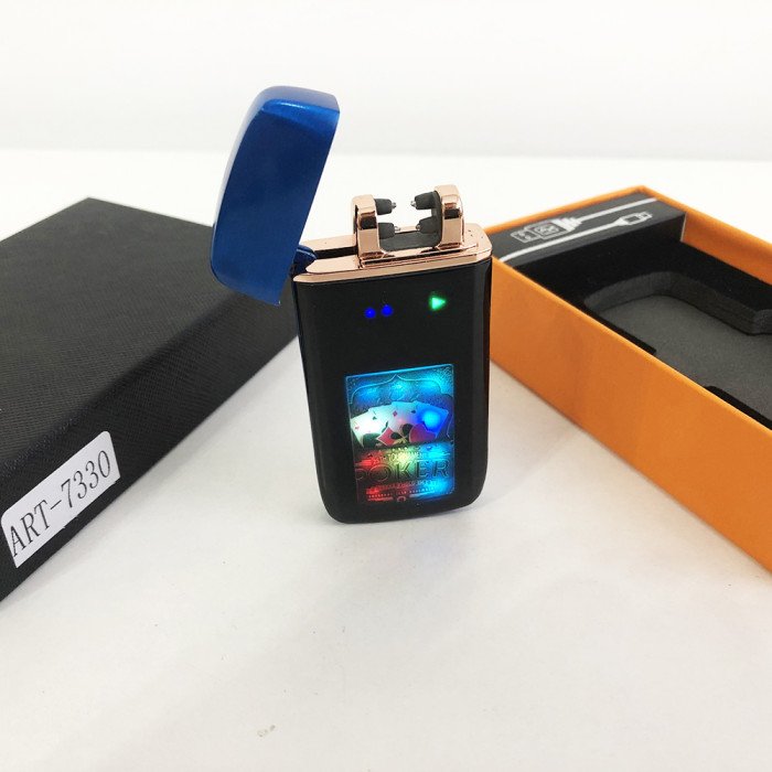 Запальничка імпульсна USB ZGP-70, акумуляторна запальничка, запальничка із зарядкою, вітрозахисна запальничка