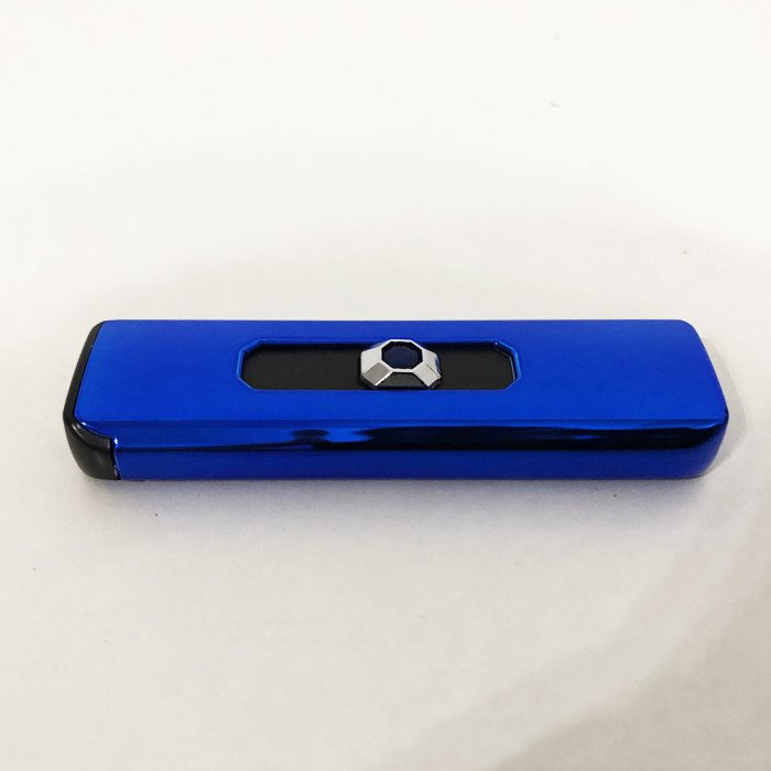 Запальничка електрична, акумуляторна подарункова запальничка, запальничка на зарядці. Колір: синій