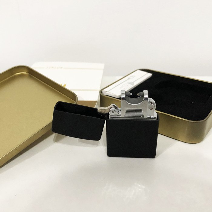 Запальничка імпульсна NB USB-215, Запальничка акумуляторна подарункова, USB запальничка. Колір: чорний