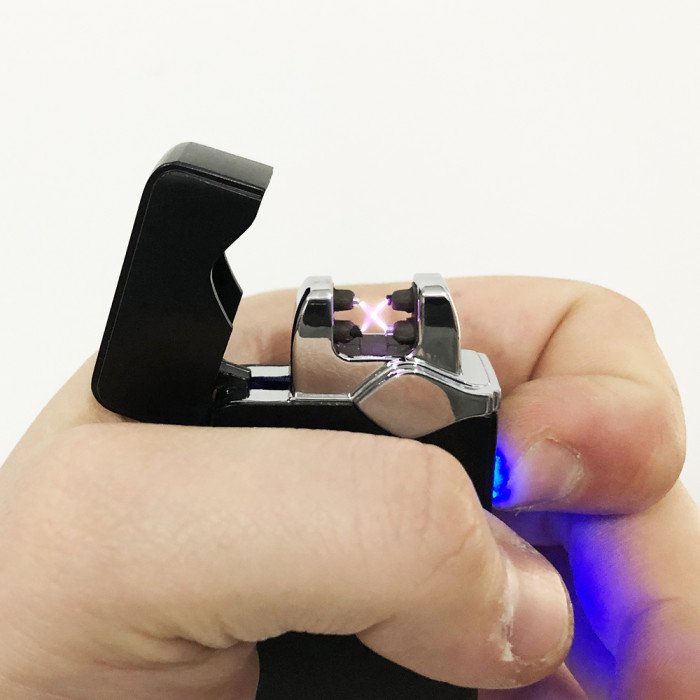 Електрозапальничка дугова від ЮСБ (ZGP 23 Матова) запальничка акумуляторна електродугова