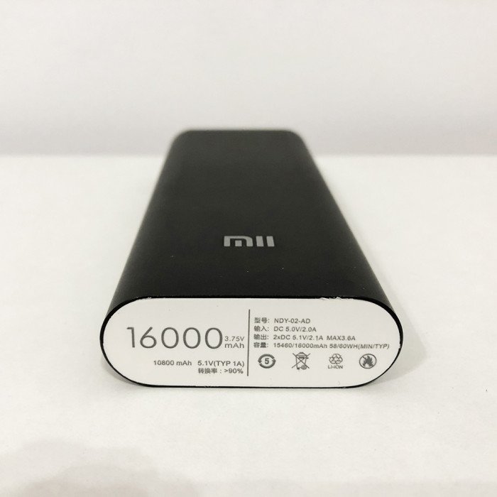 Портативний зарядний пристрій power bank павербанк 16000/6000 MI M5. Колір чорний