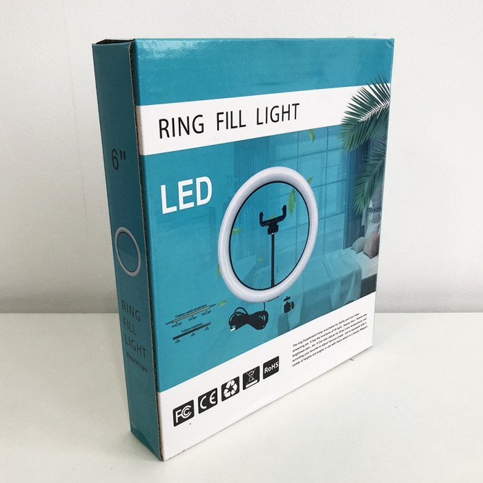 Кільцева лампа 16 см (USB, 5Вт, 3200-5500К)