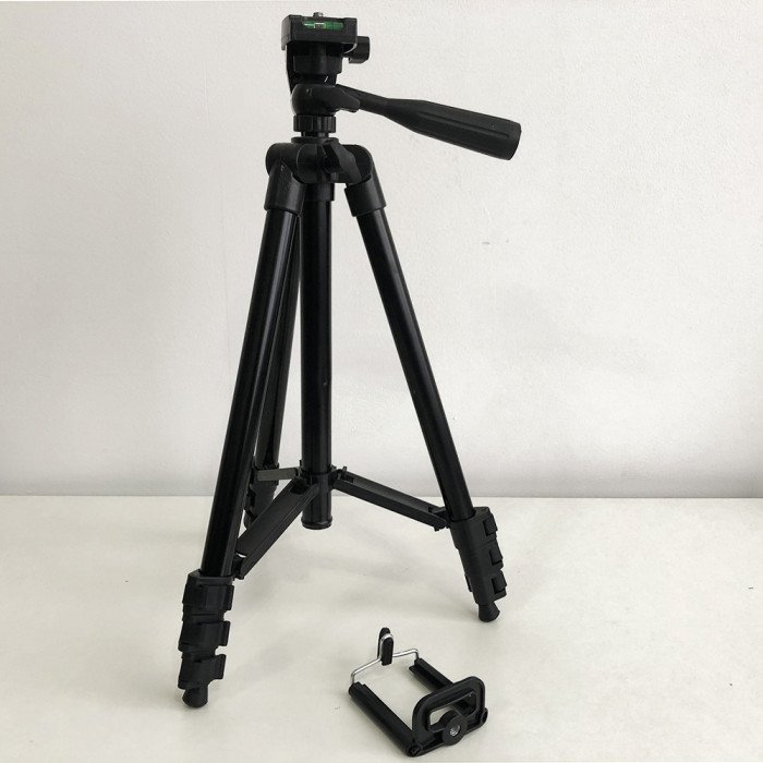 Штатив для телефону та фотоапарата Tripod 3120 PRO портативний трипод 0,35-1.02м висота. Колір: чорний