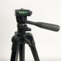 Штатив для телефону та фотоапарата Tripod 3120 PRO портативний трипод 0,35-1.02м висота. Колір: чорний