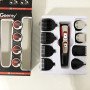 Машинка для стрижки 10в1 GEMEI GM-592, машина для окантування, підстригальна машинка. Колір: червоний