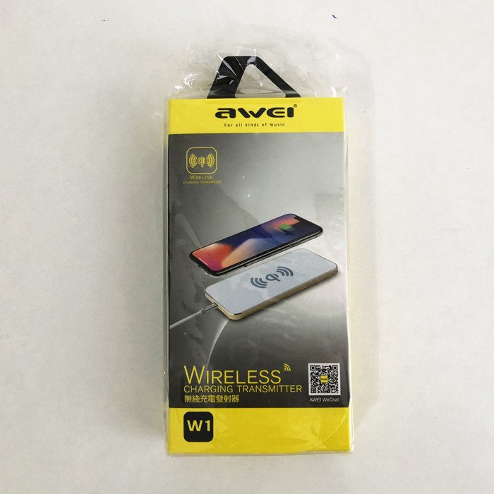 Бездротовий зарядний пристрій AWEI W1 Wireless Charger. Колір білий