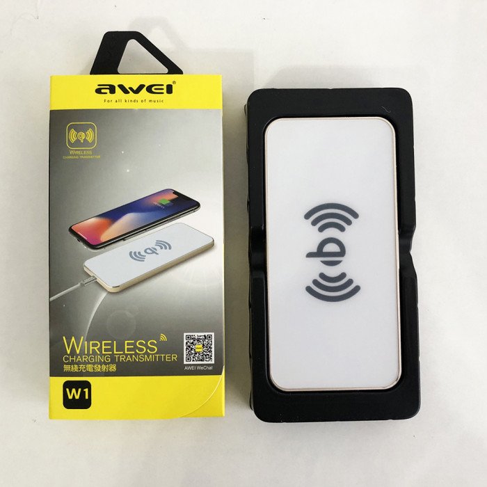 Бездротовий зарядний пристрій AWEI W1 Wireless Charger. Колір білий