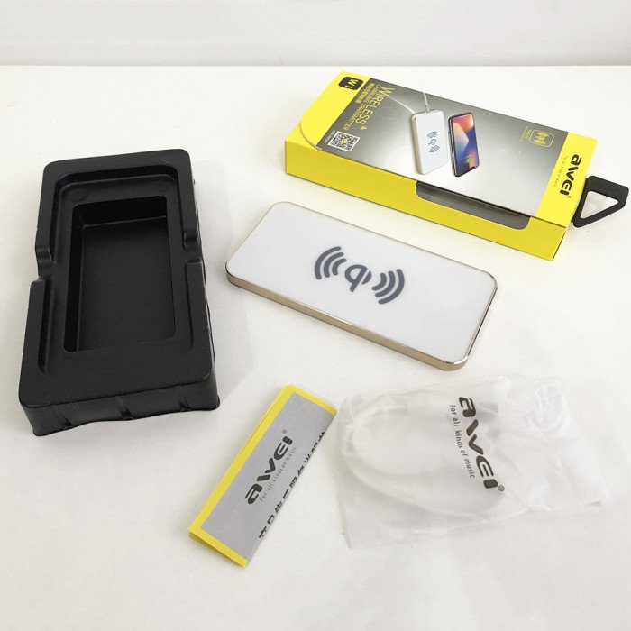 Бездротовий зарядний пристрій AWEI W1 Wireless Charger. Колір білий