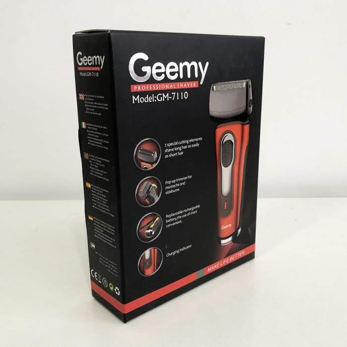 Електробритва бритва GEMEI GM-7110. Колір помаранчевий