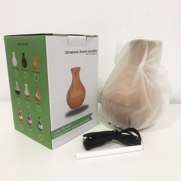 Зволожувач повітря Air Purifier LR053, Аромадіфузор зволожувач повітря для дому. Колір: світле дерево