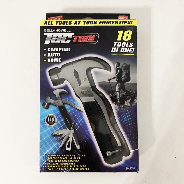 Набір для чоловіка: універсальний розвідний гайковий ключ Snapn + молоток Multi hammer 18в1