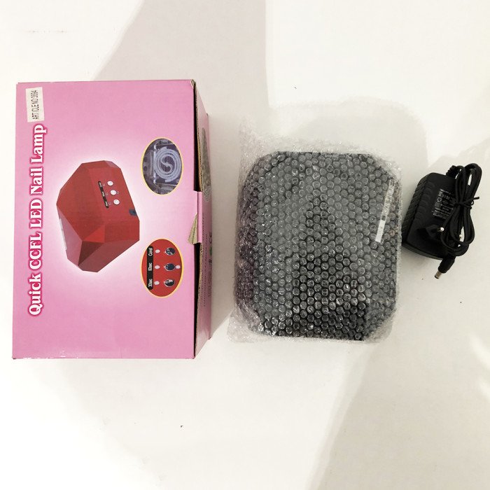 Сушарка для нігтів, лампа для гель лаку UV LAMP CCF+LED, Лампа для манікюру та педикюру. Колір: чорний