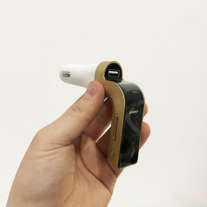 Автомобільний FM модулятор Car G7 FM Modulator Bluetooth Fm модулятор USB Usb трансмітер. Колір: золотий