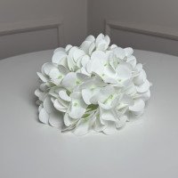 Гортензія штучна латексна h=70см. d=17 cm 1шт. Колір: білий