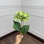 Гортензія штучна латексна h=70см d=17 cm 1шт. Колір: салатовий