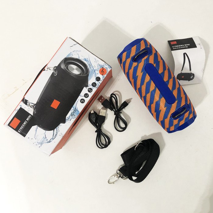 Колонка JBL XERTMT2 Mini (аналог). Колір: синьо-помаранчевий