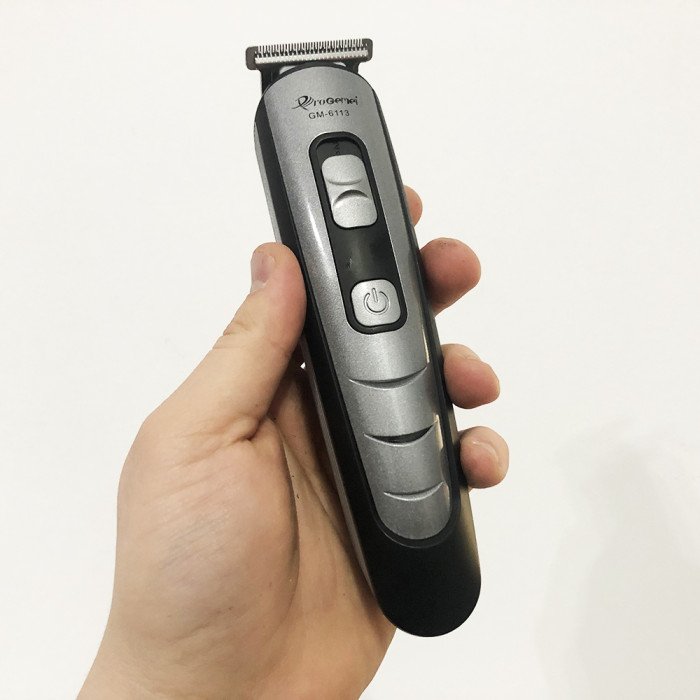 Машинка для стрижки волосся Gemei GM-6113 акумуляторна, Практична машинка для стрижки. Колір: чорний
