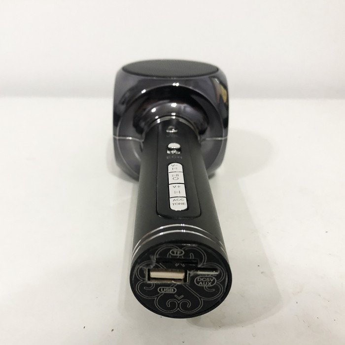 Бездротовий Bluetooth Мікрофон для Караоке Мікрофон DM Karaoke Y 63 + BT. Колір чорний