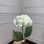 Гортензія штучна латексна h=70см. d=17 cm 1шт. Колір: білий