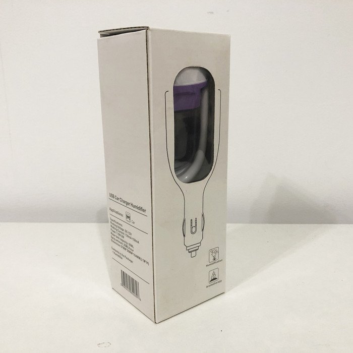 Зволожувач повітря для автомобіля, зволожувач повітря до машини Air Purifier BA-3. Колір: фіолетовий