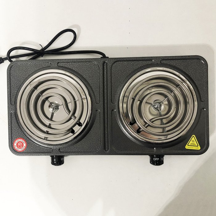 Електроплита настільна Domotec MS-5802, плита двокомфоркова електроплита побутова електрична